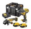 DCK2020P2T DeWALT  Akumulatorski set alata DCD791 + DCG405, 18V 2x5,0 Ah + TSTAK kofer